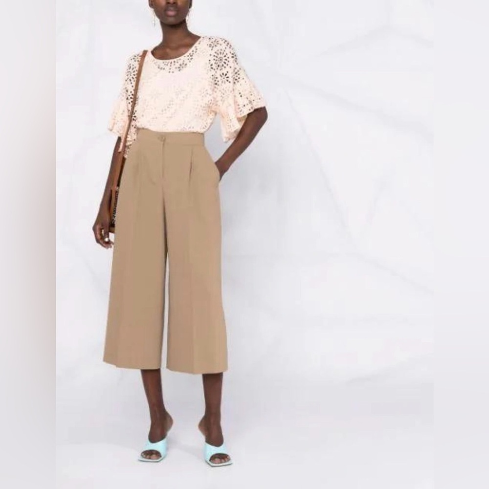 SEE BY CHLOÉ Laser-Cut Eyelet Blouse Size 40 / US 8 - Picture 2 of 9